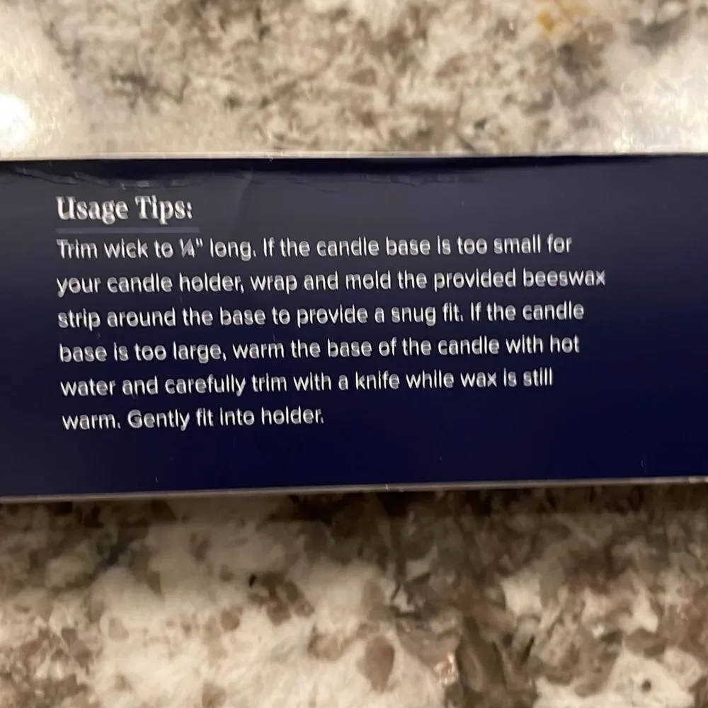 Anthropologie Terrain 30” Taper Candles Ivory New in Box